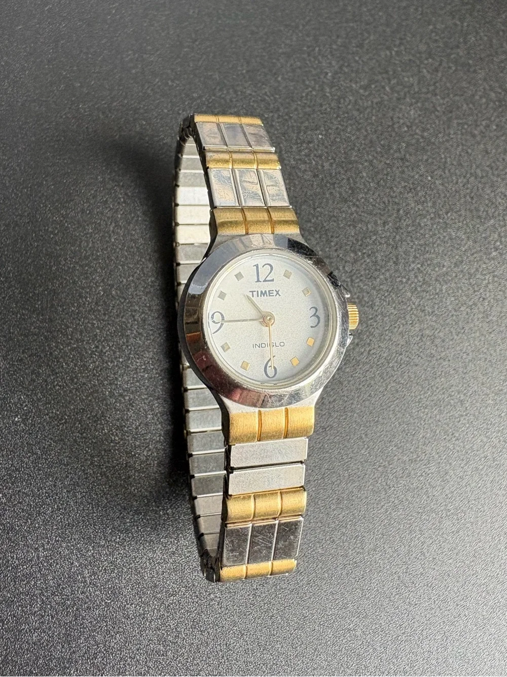 Timex Women's Dainty Two-Tone Stainless Steel Indiglo Watch - Silver & Gold